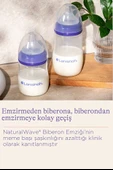 Lansino Natural Wave Silikon Uçlu Biberon , Şeffaf , Orta Akış , 240 ml thumbnail 2