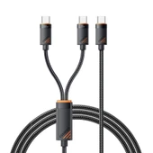 Essager Kopmaz Örgü Kablo 1.2 Mt PD100W  Type C Şarj Kablosu 2x Type C Şarj Kablosu  Veri Aktarım Kablosu - 6