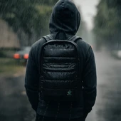 Biggdesign Moods Up Relaxed Kapitone Sırt Çantası Su Geçirmez Kumaşlı Okul ve Laptop Çantası Siyah thumbnail 7