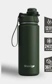 Stevig ST-208 1 Hand Leak-Proof Sızdırmaz Çelik Termos 500ML Green - 2