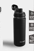 Stevig ST-207 1 Hand Leak-Proof Sızdırmaz Çelik Termos 500ML Black - 2