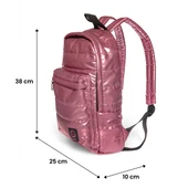 Biggdesign Moods Up Loved Kapitone Sırt Çantası Su Geçirmez Hafif Okul ve Laptop Çantası Pembe thumbnail 4