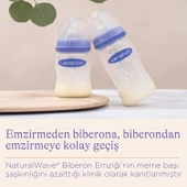 Lansino Natural Wave Silikon Uçlu Biberon , Şeffaf , Orta Akış , 240 ml thumbnail 7