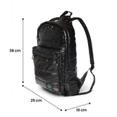 Biggdesign Moods Up Relaxed Kapitone Sırt Çantası Su Geçirmez Kumaşlı Okul ve Laptop Çantası Siyah thumbnail 4