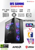 DFS GAMING DIGGIE RYZEN 7 7800X3D-B650M-RTX 5060-32GB DDR5 RAM-1TB M.2 SSD-OYUNCU BİLGİSAYARI - 1
