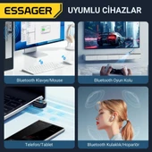 Essager Bluetooth Vers.5.3 USB Bluetooth Adaptör USB Bluetooth 5.3 Wireless Adaptör Tak Çalıştır - 2