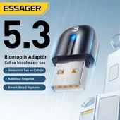 Essager Bluetooth Vers.5.3 USB Bluetooth Adaptör USB Bluetooth 5.3 Wireless Adaptör Tak Çalıştır - 1