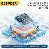 Essager Bluetooth Vers.5.3 USB Bluetooth Adaptör USB Bluetooth 5.3 Wireless Adaptör Tak Çalıştır - 11