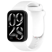 Xiaomi Mi Band 8 Pro Uyumlu Purelux Soft Yumuşak Silikon Kordon  Beyaz thumbnail 1