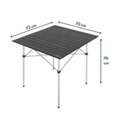 Alüminyum Katlanabilir Kamp ve Piknik Masası - Omuz Askılı Taşıma - Siyah thumbnail 3