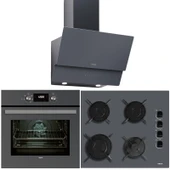 TEKA CHEF 4 ANKASTRE 3 LÜ SET ( OCAK + FIRIN + DAVLUMBAZ ) - 1
