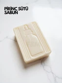 Pirinç Sütü Sabunu – Kojik Asit Katkısı ile El & Yüz Doğal Aydınlatıcı ve Nemlendirici  (100-120 gr) - 1