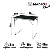 Madfox Zenith Katlanır Kamp Masası - 10