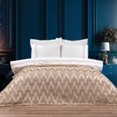 Schafer Home Scala Şönil Çift Kişilik Yatak Örtüsü Seti 7 Parça Gold thumbnail 1