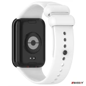 Xiaomi Mi Band 8 Pro Uyumlu Purelux Soft Yumuşak Silikon Kordon  Beyaz thumbnail 2