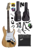 Midex RPH-320WD-25AMP Ahşap Renk Strat Kasa SSS 25W Amfili Elektro Gitar Seti thumbnail 1