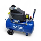 Factor ZB2550 Hava Kompresörü 2.5 Hp 50 Litre Tank 8 Bar Sanayi Tipi Güçlü Endüstriyel Kompresör thumbnail 1