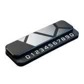 Coofbe Premıum Fosforlu Gizlenebilir Alüminyum Araç Park Telefon Numaratörü Geçici Park Numaratör Plakalık - 6