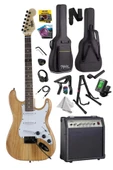 Midex RPH-320WD-30AMP Ahşap Renk Strat Kasa SSS 30W Amfili Elektro Gitar Seti thumbnail 1