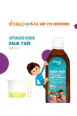 Vitago Kids Balık Yağı Omega 3, Vitamin A, D3, E, K2 Içeren Şurup - 5