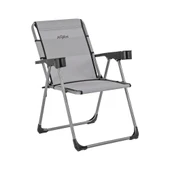 Katlanabilir Piknik ve Kamp Sandalyesi - Bardaklıklı - Rock - Kül Gri (A-14)- 140KG Taşıma - 1