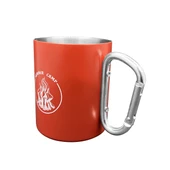 Karabina Saplı Paslanmaz Çelik Kupa Bardak - Orcamp - Kırmızı (OUT-1850) - 3