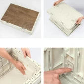 Katlanabilir Kamp Saklama Kutusu - 60 LT - Madfox - Haki - 547304 - 4