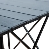 Katlanabilir Alüminyum Kamp ve Piknik Masası - Akordion - Antrasit - (54024) - 5