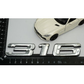 Bmw 316 Bagaj Krom ABS 3M 3D Yazı Logo Orjinal Ürün - 6
