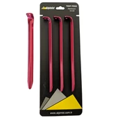Alpinist Alüminyum 6061 Çadır Kazığı 16 cm Kırmızı 4'lü - 1
