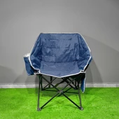 Argeus Balcony Comfort Katlanabilir Kamp Sandalyesi Lacivert thumbnail 1