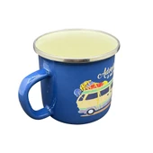 Orcamp Retro Emaye Kupa Bardak Adventure Mavi (OUT-1900) - 4