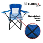 Katlanır Kamp Piknik Sandalyesi - Madfox Harbor - Bardaklıklı - Mavi - 547285 - Taşıma Çantalı - 4