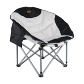 Katlanır Kamp Piknik Sandalyesi - Madfox Moonchair Deluxe - Siyah/Gri - 547212 - Taşıma Çantalı - 1