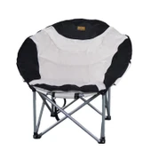 Katlanır Kamp Piknik Sandalyesi - Madfox Moonchair Deluxe - Siyah/Gri - 547212 - Taşıma Çantalı - 2