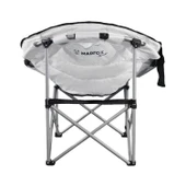 Katlanır Kamp Piknik Sandalyesi - Madfox Moonchair Deluxe - Siyah/Gri - 547212 - Taşıma Çantalı - 4