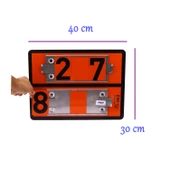 Adr 40x30 cm Manuel Değiştirilebilir Tehlikeli Madde Uyarı Levhası Çoklu Rakam 0-9 Arası Rakamlar thumbnail 5