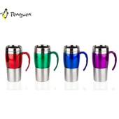 Bardak Termos - 0,45 LT - Çift Kat Çelik - Penguen - Mor (PNG-450) - 1