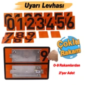 Adr 40x30 cm Manuel Değiştirilebilir Tehlikeli Madde Uyarı Levhası Çoklu Rakam 0-9 Arası Rakamlar thumbnail 3