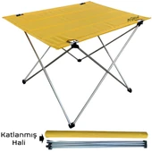 54001 Argeus Katlanabilir Alüminyum Masa /Sarı - 1