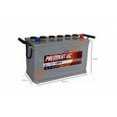 PRESİDENT 12V 105 AMPER AH AKÜ 750 A (EN) - 2