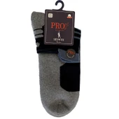 14015 Dukha Havlu Erkek Patik Çorabı Gri 41-44 - 1