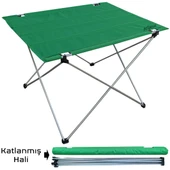 54001 Argeus Katlanabilir Alüminyum Masa/ Yeşil - 1