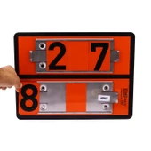 Adr 40x30 cm Manuel Değiştirilebilir Tehlikeli Madde Uyarı Levhası Çoklu Rakam 0-9 Arası Rakamlar thumbnail 4