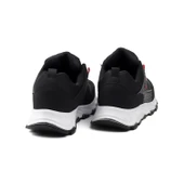 Erkek Siyah Kırmızı Spor Ayakkabı Rahat Yürüyüş Koşu Günlük Sneaker Bağcıklı Hafif Taban thumbnail 5