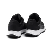 Erkek Siyah Spor Ayakkabı Rahat Yürüyüş Koşu Günlük Sneaker Bağcıklı Hafif Taban thumbnail 4