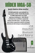 Midex RPH-320BK-50AMP Siyah Renk Super Strat Kasa HSS 50W Amfili Elektro Gitar Seti - 4