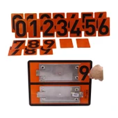 Adr 40x30 cm Manuel Değiştirilebilir Tehlikeli Madde Uyarı Levhası Çoklu Rakam 0-9 Arası Rakamlar thumbnail 1