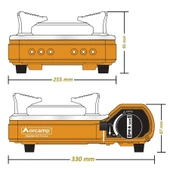 Tekli Portatik Ocak - Orcamp - Turuncu (CK-505) - 3