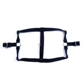 Doggie Konfor Dokuma Ronin Göğüs Tasması Siyah 2.5*65-75 cm (DSGT XL) - 2